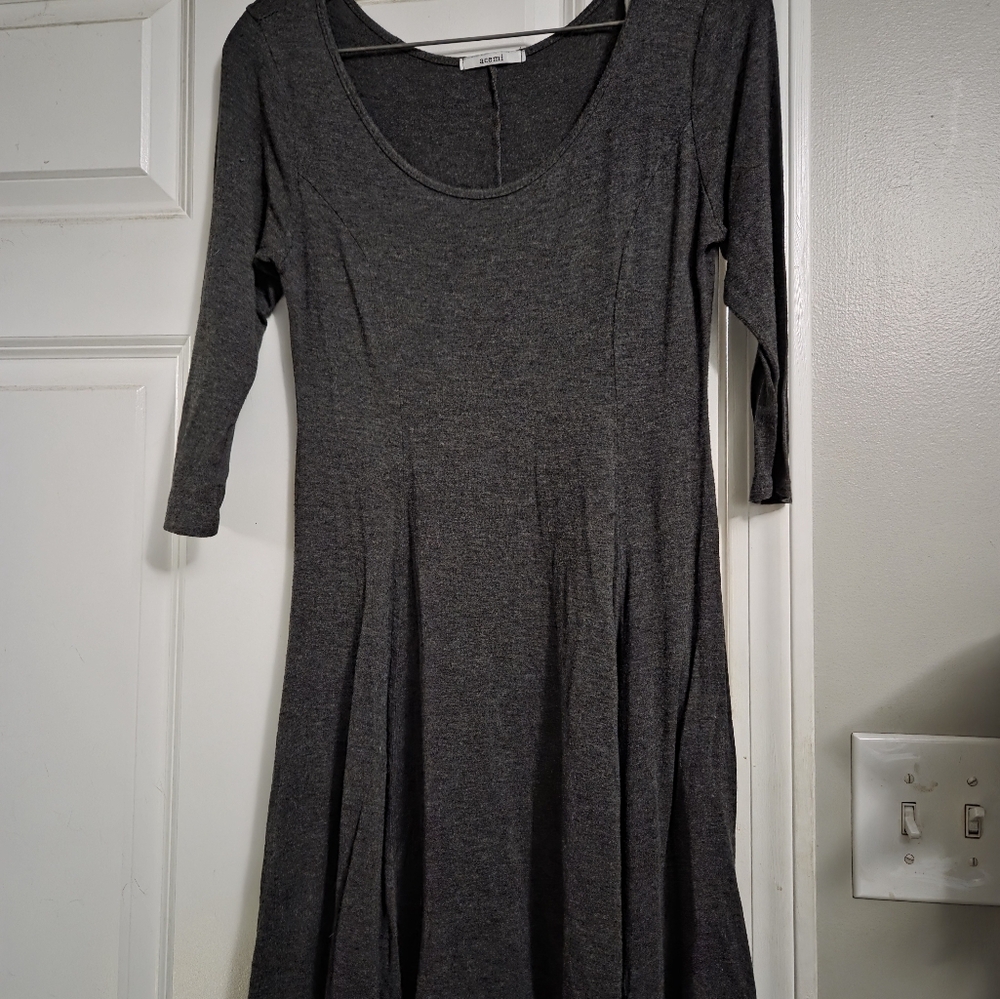 Elegant Gray Women's Dress